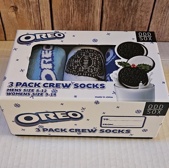 ODDSOX 3 PACK OREO SOCKS NIP - Picture 7 of 8